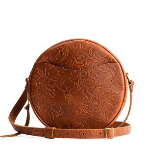 Portland Leather 'Almost Perfect' Large Circle Crossbody